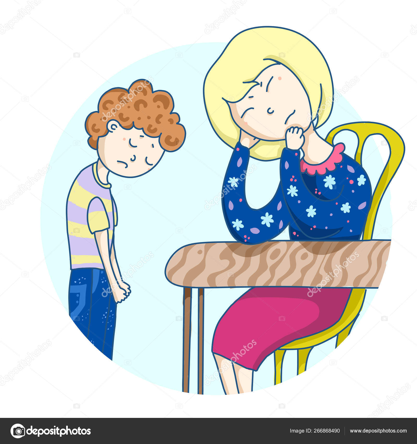 Family Relationship Mom And Son The Boy Rastroil His Parents And