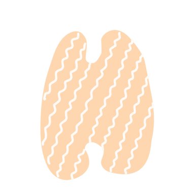 H Süslenmiş mektup. düz tarzı. Karikatür çocuklar mektup h