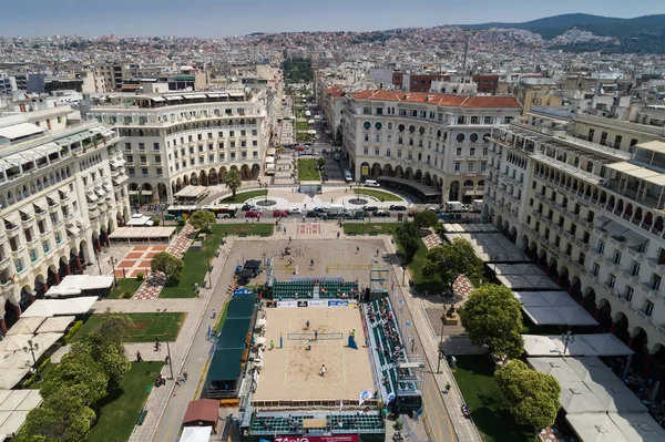 Thessaloniki Griekenland Juni 2018 Luchtfoto Van Het Stadion Tijdens Helleense — Stockfoto