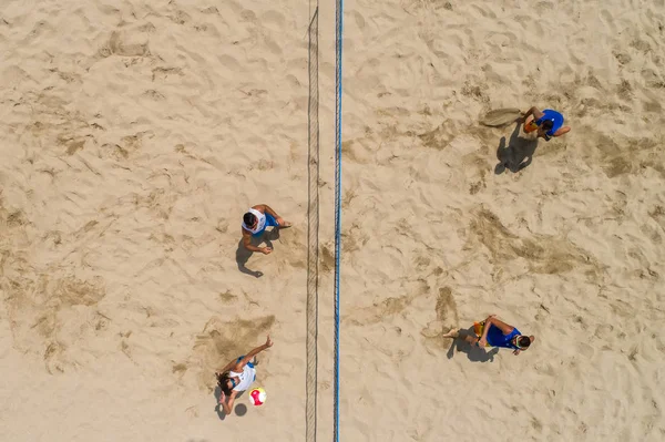 Thessaloniki Greece June 2018 Undefined Players Action Hellenic Championship Beach — Stock Photo, Image