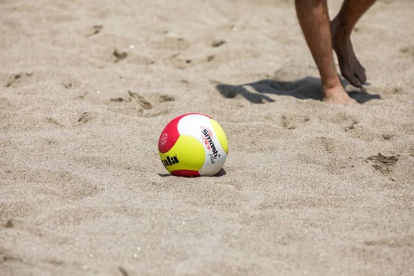 Thessalonique Grèce Juin 2018 Gros Plan Sur Beach Volley Ball — Photo