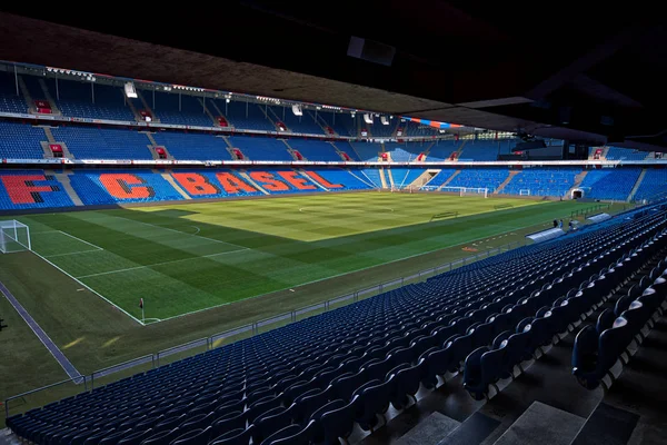 Basel Schweiz Juli 2018 Interiör Tom Jakob Park Stadium Innan — Stockfoto