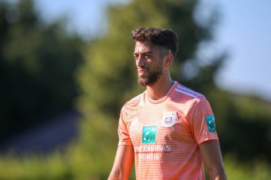 Horst, Hollanda - 29 Haziran 2018: Oyuncu, Rsc Anderlecht Josue Sa dostluk maçı Rsc Anderlecht Rakip Paok sporda sırasında eylem park spor Swolgen Tienray 