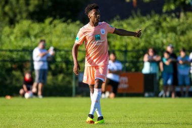 Horst, Hollanda - 29 Haziran 2018: Oyuncu, Rsc Anderlecht Abdoul Dante eylem sırasında dostu maç Rsc Anderlecht Rakip Paok Sport Park spor Swolgen Tienray 