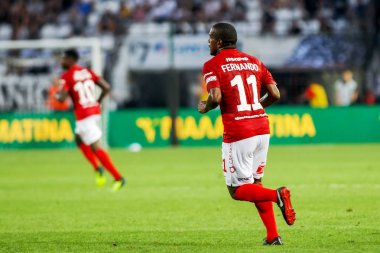 Thessaloniki, Yunanistan - 8 Ağustos 2018: Oyuncu, Spartak Fernando Uefa Şampiyonlar Ligi üçüncü, Paok rakip Spartak Moskova Toumba Stadyumu'nda arasında ön eleme turu sırasında eylem