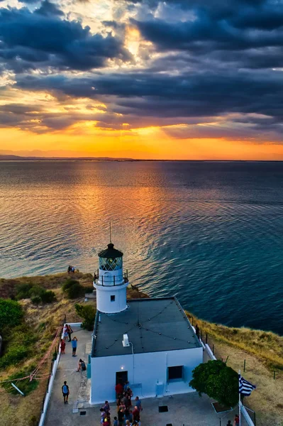 Thessaloniki Greece August 2018 Celebration World Day Lighthouses Megalo Emvolo — Stock Photo, Image