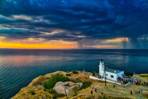 Θεσσαλονίκη Ελλάδα Αυγούστου 2018 Εορτασμός Της Παγκόσμιας Ημέρας Των Φάρων — Φωτογραφία Αρχείου