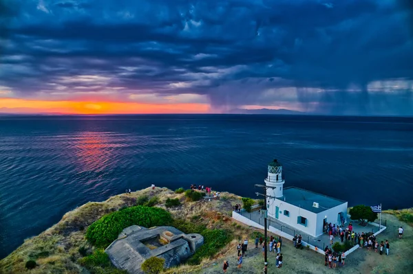 Thessaloniki Greece August 2018 Celebration World Day Lighthouses Megalo Emvolo — Stock Photo, Image