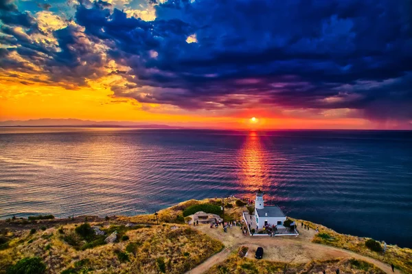 Thessaloniki Greece August 2018 Celebration World Day Lighthouses Megalo Emvolo — Stock Photo, Image