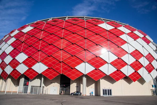 Mosca Russia Agosto 2018 Veduta Esterna Dell Otkritie Arena Prima — Foto Stock