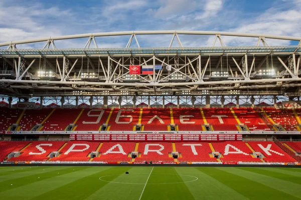 Moscow Russia August 2018 Interior View Empty Otkritie Arena Uefa — Stock Photo, Image