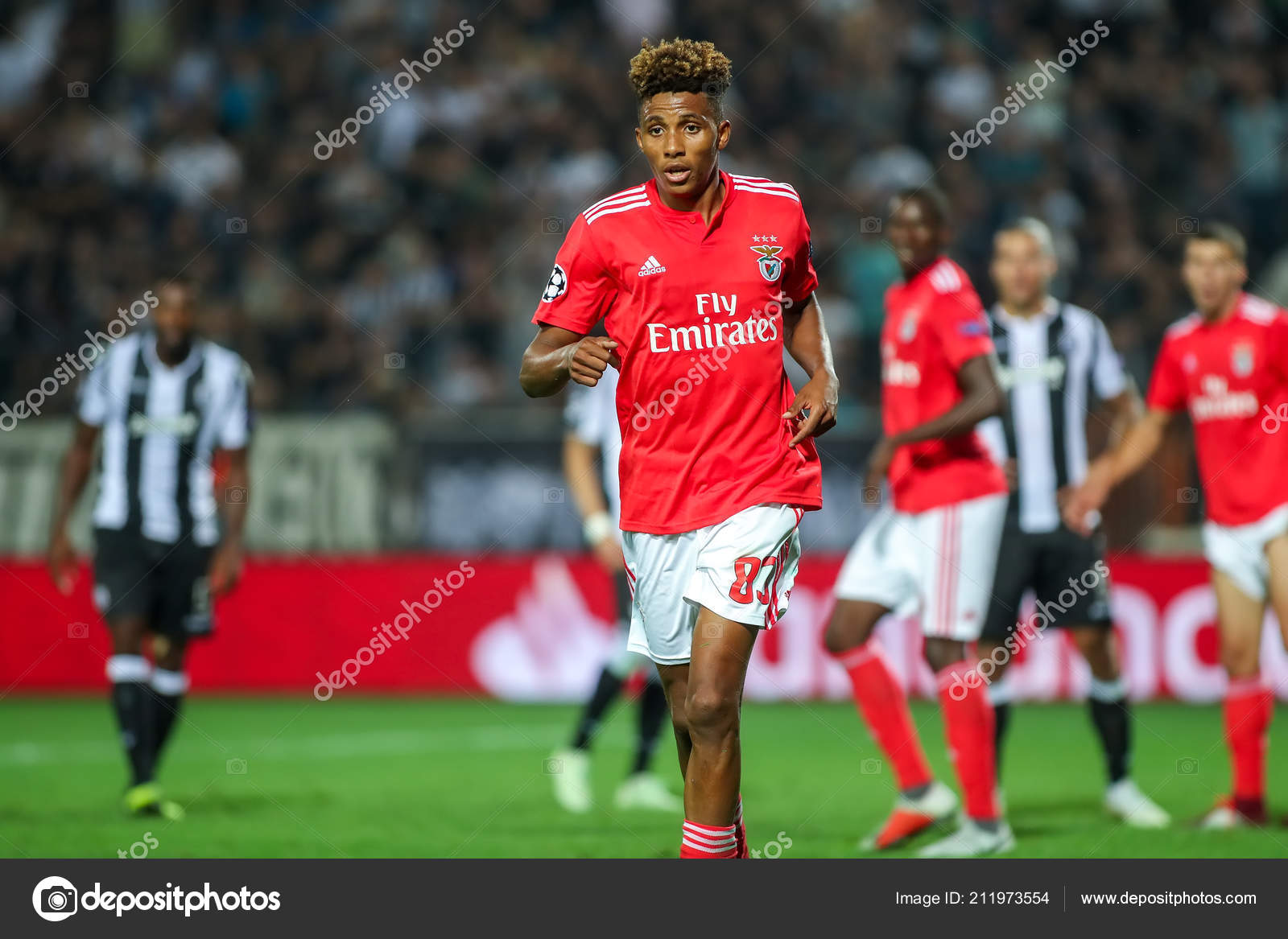 Thessaloniki Griechenland August 2018 Spieler Von Benfica ...