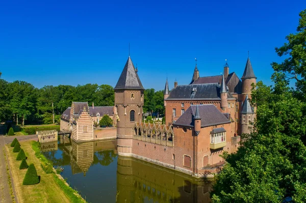 Vista Aérea Del Castillo Heeswijk Holanda — Foto de Stock