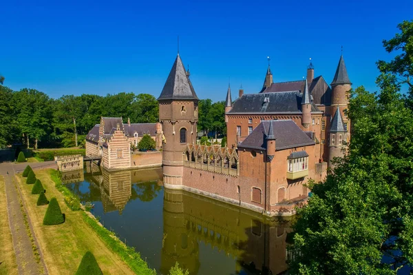 Luchtfoto Van Het Kasteel Heeswijk Nederland — Stockfoto