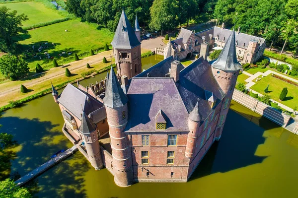 Luchtfoto Van Het Kasteel Heeswijk Nederland — Stockfoto