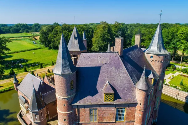 Luchtfoto Van Het Kasteel Heeswijk Nederland — Stockfoto