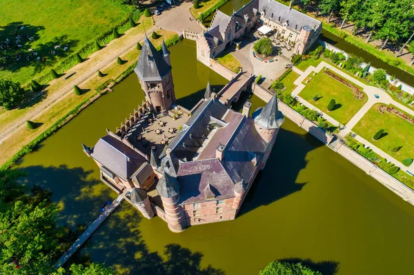 Luchtfoto Van Het Kasteel Heeswijk Nederland — Stockfoto