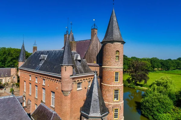 Luchtfoto Van Het Kasteel Heeswijk Nederland — Stockfoto