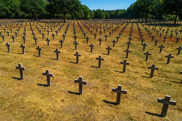 Ysselsteyn Holandia Czerwca 2018 Ptaka Ysselsteyn Jest Największy Cmentarz Wojenny — Zdjęcie stockowe