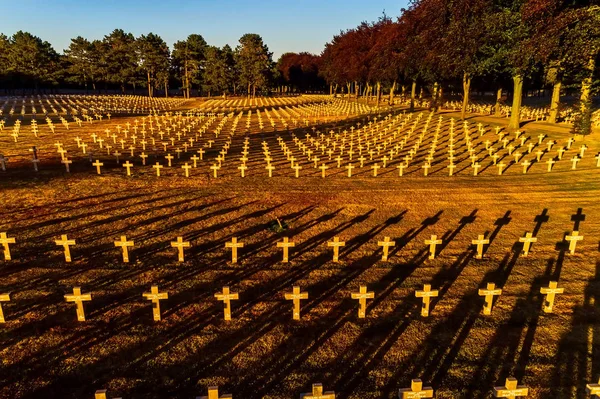 Ysselsteyn Países Bajos Junio 2018 Vista Aérea Ysselsteyn Cementerio Guerra — Foto de Stock