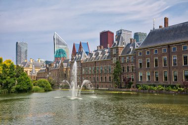 Hollanda'daki Lahey Şehir görünümünü güzel şehir