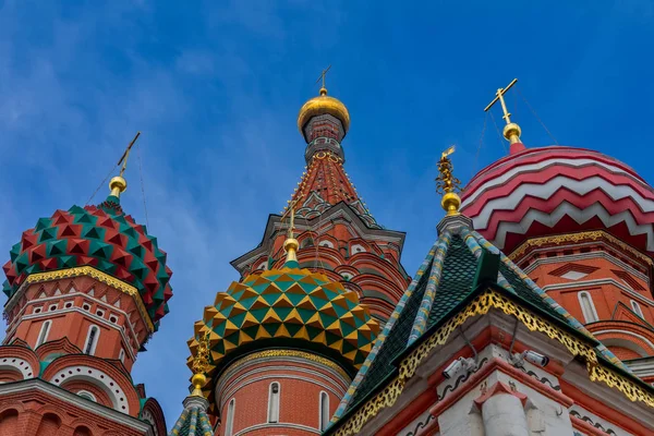 Lugar Mais Famoso Moscou Catedral São Basílio Rússia — Fotografia de Stock