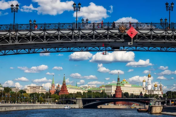 Hermosa Vista Del Kremlin Moscú Río Moskva Rusia —  Fotos de Stock