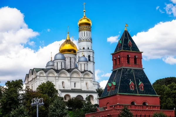 Catedral Arcanjo Miguel Catedral Arcanjo Praça Catedral Kremlin Moscou — Fotografia de Stock