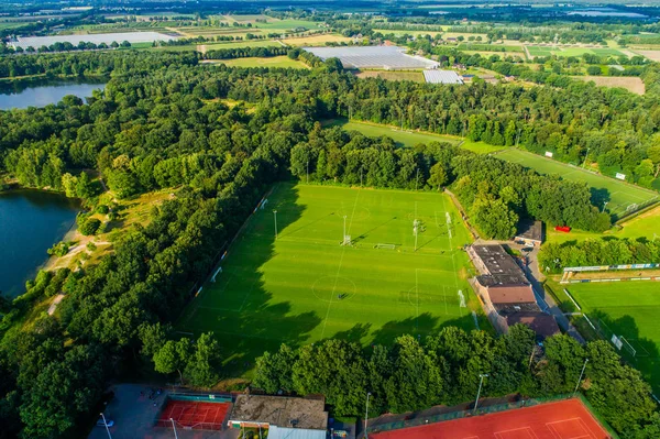 Hooglanderveen Nizozemsko Června 2018 Letecký Pohled Sport Centra Horst Nizozemska — Stock fotografie