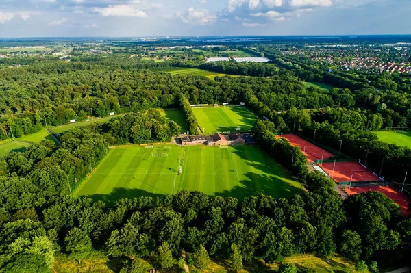 Hooglanderveen Nizozemsko Června 2018 Letecký Pohled Sport Centra Horst Nizozemska — Stock fotografie