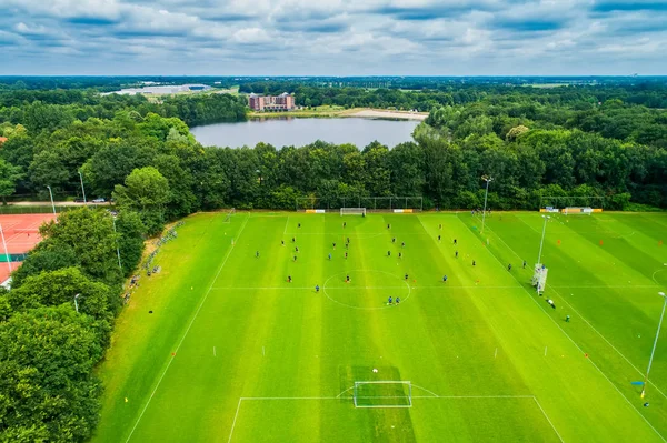 Horst Nederland Juni 2018 Luchtfoto Van Het Centrum Van Horst — Stockfoto