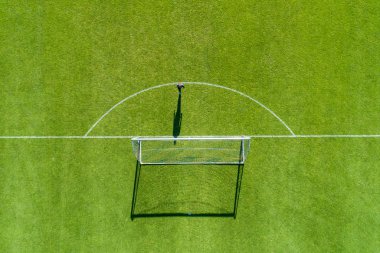 Horst, Hollanda - 14 Temmuz 2018: spor merkezi Horst Paok takımı eğitim sırasında Hollanda hava görünümünden