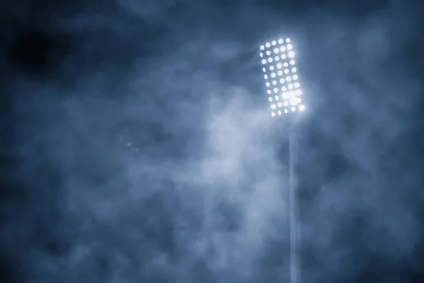 Stadium Lights Smoke — Stock Photo, Image