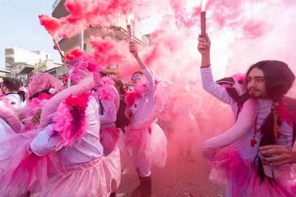 Xanthi Yunanistan Şubat 2018 Skeçe Içinde Yıllık Karnaval Geçit Töreni — Stok fotoğraf