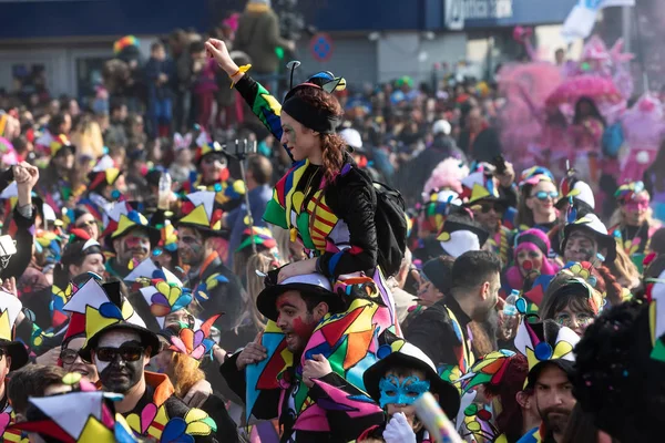 Xanthi Yunanistan Şubat 2018 Skeçe Içinde Yıllık Karnaval Geçit Töreni — Stok fotoğraf