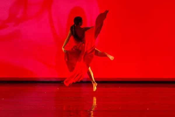Saloniki Grecja Maja 2018 Unidentifieds Tancerzy Baletu Podczas Wykonywania Firebird — Zdjęcie stockowe