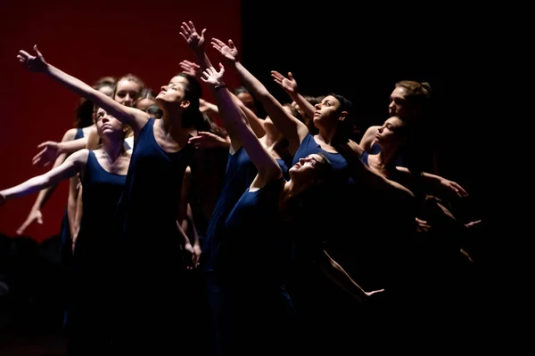 Θεσσαλονίκη Μαΐου 2018 Unidentifieds Μπαλέτο Χορευτές Κατά Διάρκεια Της Απόδοσης — Φωτογραφία Αρχείου