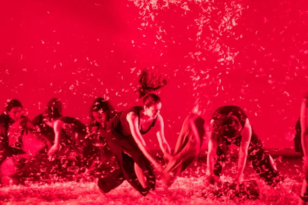 Thessaloniki Görögország Május 2018 Ban Unidentifieds Táncosok Balett Során Teljesítmény — Stock Fotó