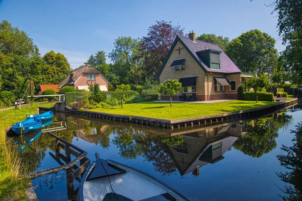 Giethoorn Netherlands July 2018 View Famous Village Giethoorn Canals Netherlands — Stock Photo, Image