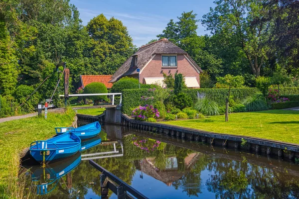Giethoorn Netherlands July 2018 View Famous Village Giethoorn Canals Netherlands — Stockfoto