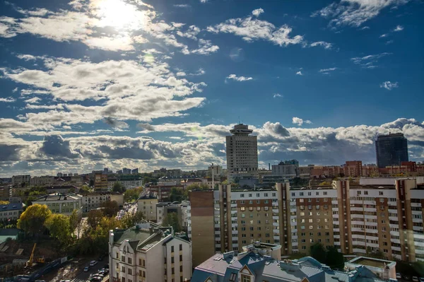 ミンスク ベラルーシ 2018 高層ビルとミンスクの一部のビュー ミンスクは首都と最大都市のベラルーシ — ストック写真