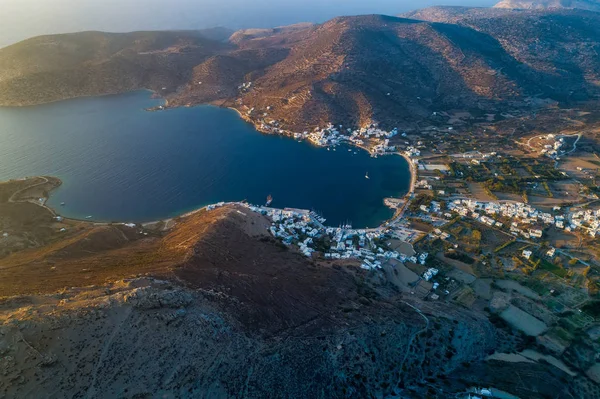 Katapola Vilage Amorgos Cyclades 爱琴海 希腊鸟图 — 图库照片