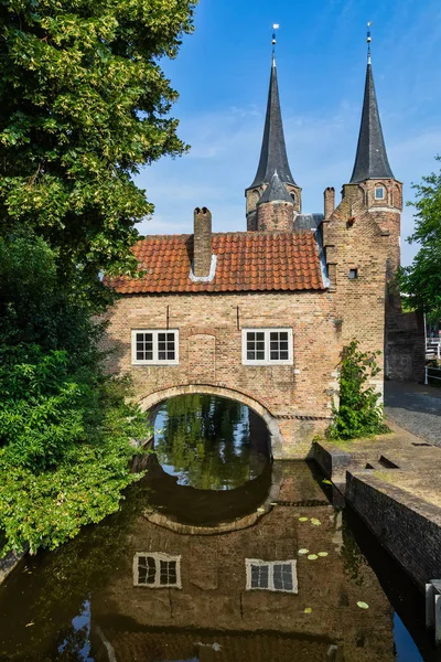 Oostelijke Poort Delft Een Mooie Zomerdag Nederland — Stockfoto