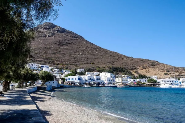 Amorgos Grecia Luglio 2018 Vista Una Parte Katapola Nell Isola — Foto Stock