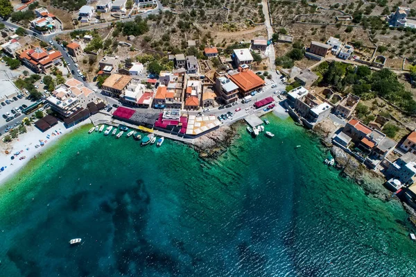 Aerial View Gerolimenas Laconia One Most Picturesque Settlements Mani Small — Stock Photo, Image