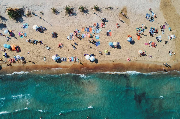 Blick Von Oben Auf Tolo Strand Oder Psili Ammos Ist — Stockfoto