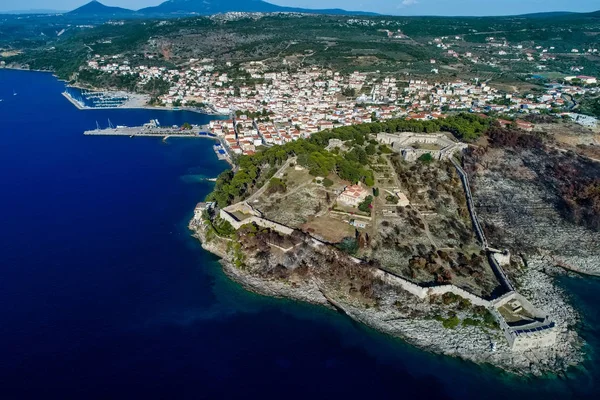 Vista Aérea Pylos Históricamente También Conocido Bajo Nombre Italiano Navarino —  Fotos de Stock