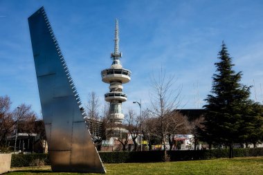 Thessaloniki, Yunanistan - 14 Şubat 2019: Heykel 