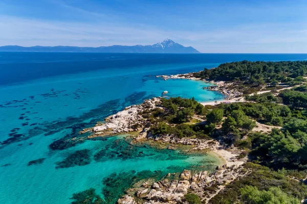 Kavourotrypes ou Laranja é um pequeno paraíso de pequenas praias loc — Fotografia de Stock