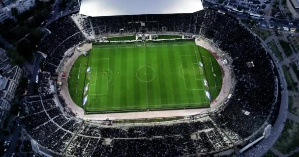 Thessalonique Grèce Avril 2019 Suie Aérienne Stade Toumba Pleine Fans — Video